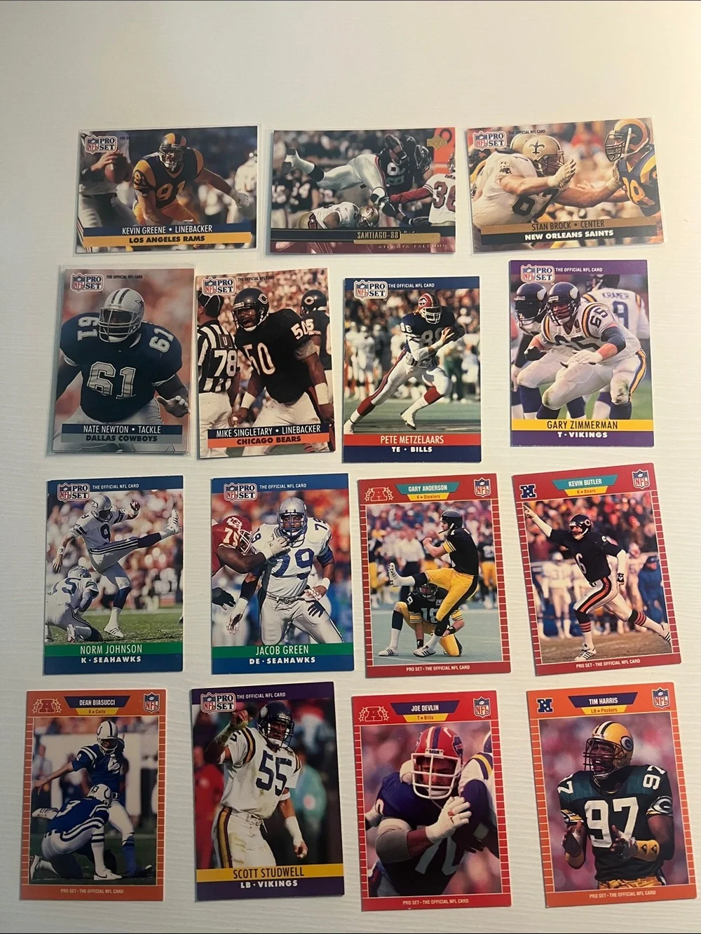 87 Vintage NFL Football Card Lot - Great for Collectors
